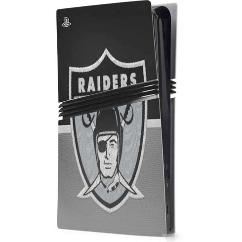 NFL Las Vegas Raiders Vintage PS5 Pro Console Skin