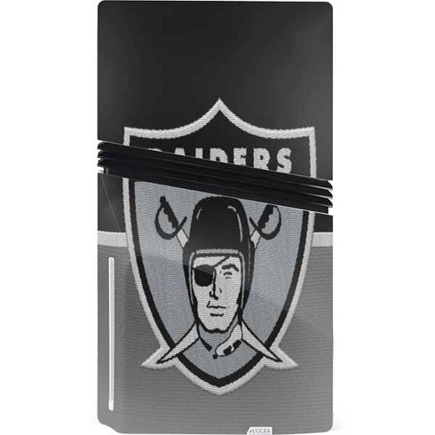 NFL Las Vegas Raiders Vintage PS5 Pro Disk Console Skin