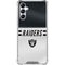 NFL Las Vegas Raiders White Striped Gabb Phone 4 Clear Case