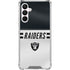 NFL Las Vegas Raiders White Striped Galaxy A16 5G Clear Case