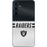NFL Las Vegas Raiders White Striped Galaxy A35 5G Skin