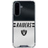 NFL Las Vegas Raiders White Striped Galaxy A36 5G Clear Case