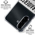 NFL Las Vegas Raiders White Striped Galaxy A36 5G Clear Case