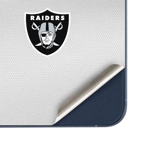 NFL Las Vegas Raiders White Striped Galaxy A36 5G Skin