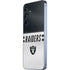NFL Las Vegas Raiders White Striped Galaxy A55 5G Skin