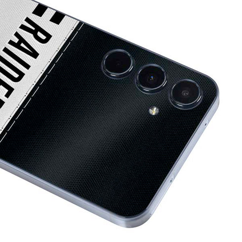 NFL Las Vegas Raiders White Striped Galaxy A55 5G Skin