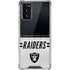 NFL Las Vegas Raiders White Striped Galaxy Note20 5G Clear Case