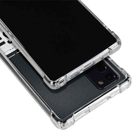 NFL Las Vegas Raiders White Striped Galaxy Note20 5G Clear Case