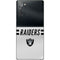 NFL Las Vegas Raiders White Striped Galaxy Note20 5G Skin