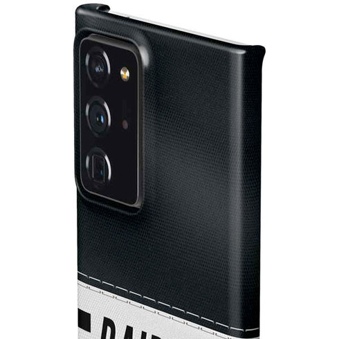 NFL Las Vegas Raiders White Striped Galaxy Note20 Ultra 5G Lite Case
