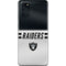 NFL Las Vegas Raiders White Striped Galaxy S20 Plus Skin