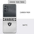 NFL Las Vegas Raiders White Striped Galaxy S20 Plus Skin