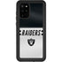 NFL Las Vegas Raiders White Striped Galaxy S20 Plus Waterproof Case