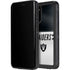 NFL Las Vegas Raiders White Striped Galaxy S20 Plus Waterproof Case