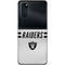 NFL Las Vegas Raiders White Striped Galaxy S20 Skin