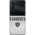 NFL Las Vegas Raiders White Striped Galaxy S20 Skin