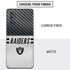 NFL Las Vegas Raiders White Striped Galaxy S20 Skin