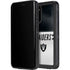 NFL Las Vegas Raiders White Striped Galaxy S20 Waterproof Case