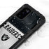 NFL Las Vegas Raiders White Striped Galaxy S20 Waterproof Case