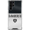 NFL Las Vegas Raiders White Striped Galaxy S23 Ultra Clear Case