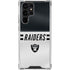 NFL Las Vegas Raiders White Striped Galaxy S23 Ultra Clear Case