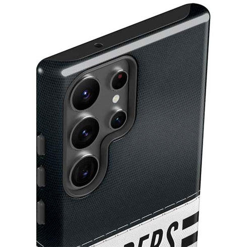 NFL Las Vegas Raiders White Striped Galaxy S23 Ultra Pro Case
