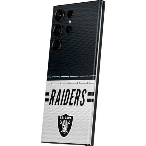 NFL Las Vegas Raiders White Striped Galaxy Skins