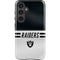 NFL Las Vegas Raiders White Striped Galaxy S25 Impact Case