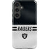 NFL Las Vegas Raiders White Striped Galaxy S25 Impact Case