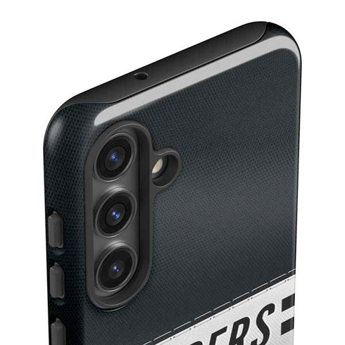 NFL Las Vegas Raiders White Striped Galaxy S25 Impact Case