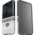 NFL Las Vegas Raiders White Striped Galaxy S25 Plus Impact Case