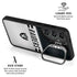 NFL Las Vegas Raiders White Striped Galaxy S25 Plus Kickstand Case