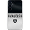 NFL Las Vegas Raiders White Striped Galaxy S24 Plus Skin