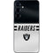 NFL Las Vegas Raiders White Striped Galaxy S25 Plus Skin