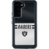 NFL Las Vegas Raiders White Striped Galaxy S24 Plus Waterproof Case
