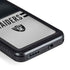 NFL Las Vegas Raiders White Striped Galaxy S24 Plus Waterproof Case