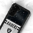 NFL Las Vegas Raiders White Striped Galaxy S24 Plus Waterproof Case