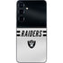 NFL Las Vegas Raiders White Striped Galaxy S24 Skin