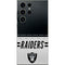 NFL Las Vegas Raiders White Striped Galaxy S25 Ultra Skin