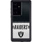 NFL Las Vegas Raiders White Striped Galaxy S24 Ultra Waterproof Case