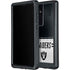NFL Las Vegas Raiders White Striped Galaxy S24 Ultra Waterproof Case