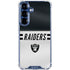 NFL Las Vegas Raiders White Striped Galaxy S25 Clear Case