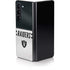 NFL Las Vegas Raiders White Striped Galaxy Z Fold5 5G Skin