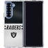 NFL Las Vegas Raiders White Striped Galaxy Z Fold6 Clear Case