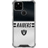 NFL Las Vegas Raiders White Striped Google Pixel 5 Clear Case