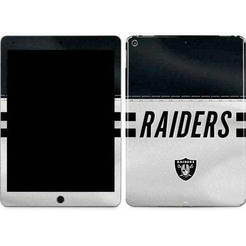 NFL Las Vegas Raiders White Striped iPad Skins