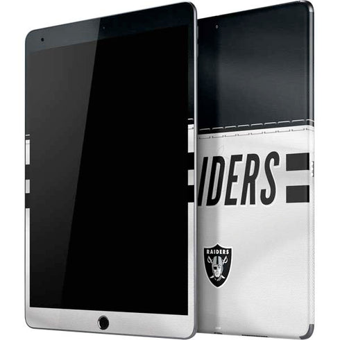 NFL Las Vegas Raiders White Striped iPad Skins