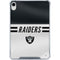 NFL Las Vegas Raiders White Striped iPad 11th Gen (2025) Clear Case