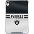 NFL Las Vegas Raiders White Striped iPad 11th Gen (2025) Clear Case