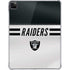 NFL Las Vegas Raiders White Striped iPad Pro 11in (2024) Clear Case